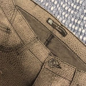 Gray snake print pants